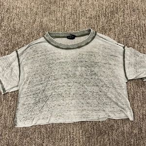 Urban outfitter out from under sheer cropped green t shirt